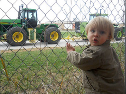 Boy and his tractor