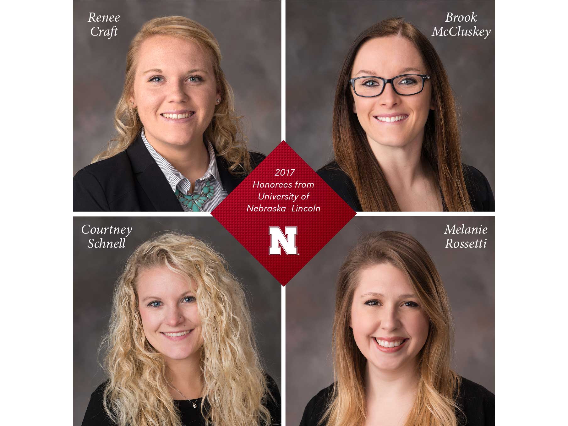 The addition of these four award winners helps Nebraska continue to lead nationally with the most Wasson Award honorees.