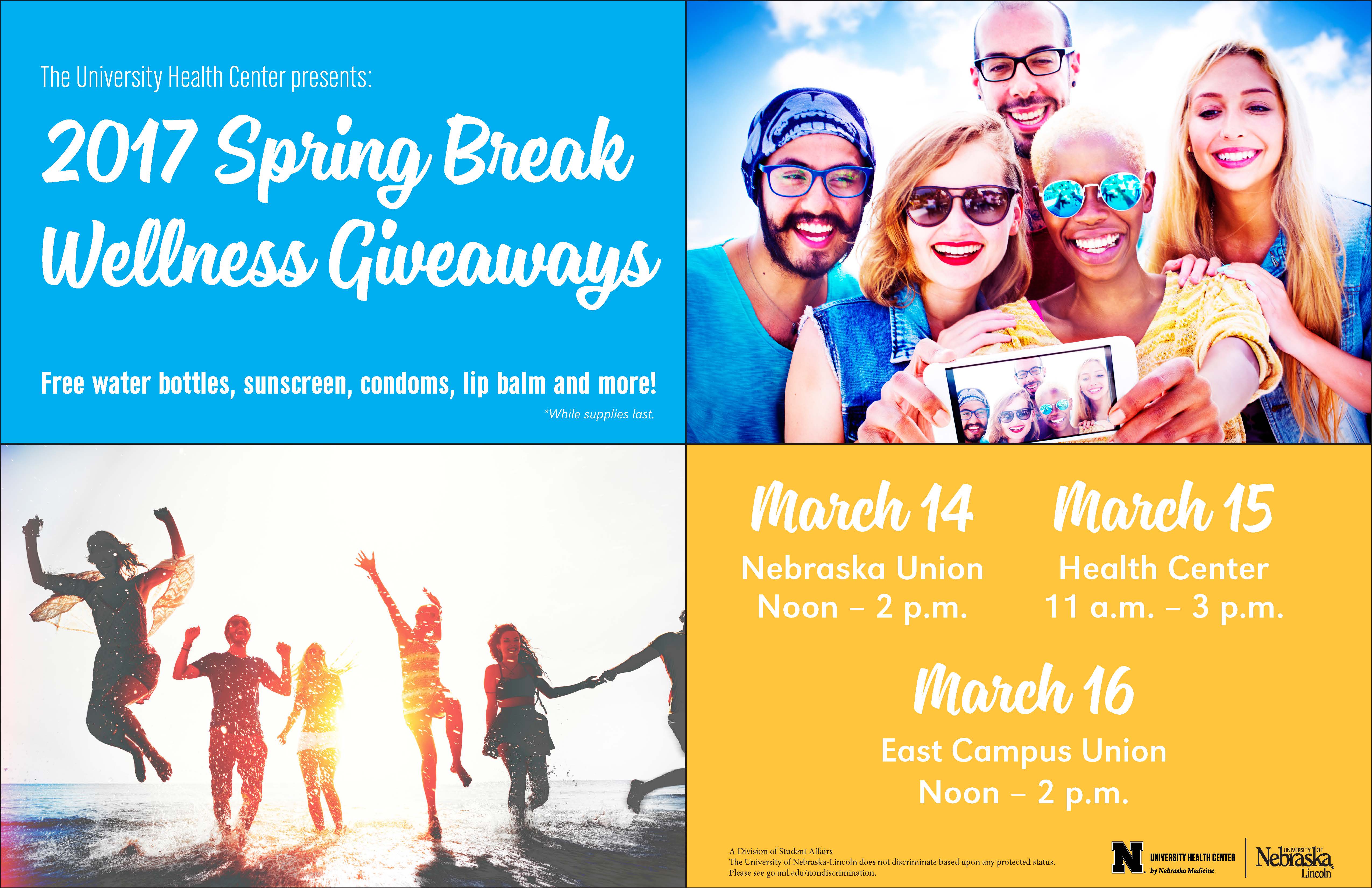 Spring Break Wellness Giveaways poster