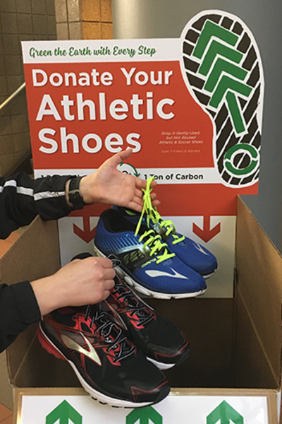Shoes can be donated thru April 28 at the Rec and Wellness Center, Outdoor Adventures Center and Campus Rec Center. | Courtesy image
