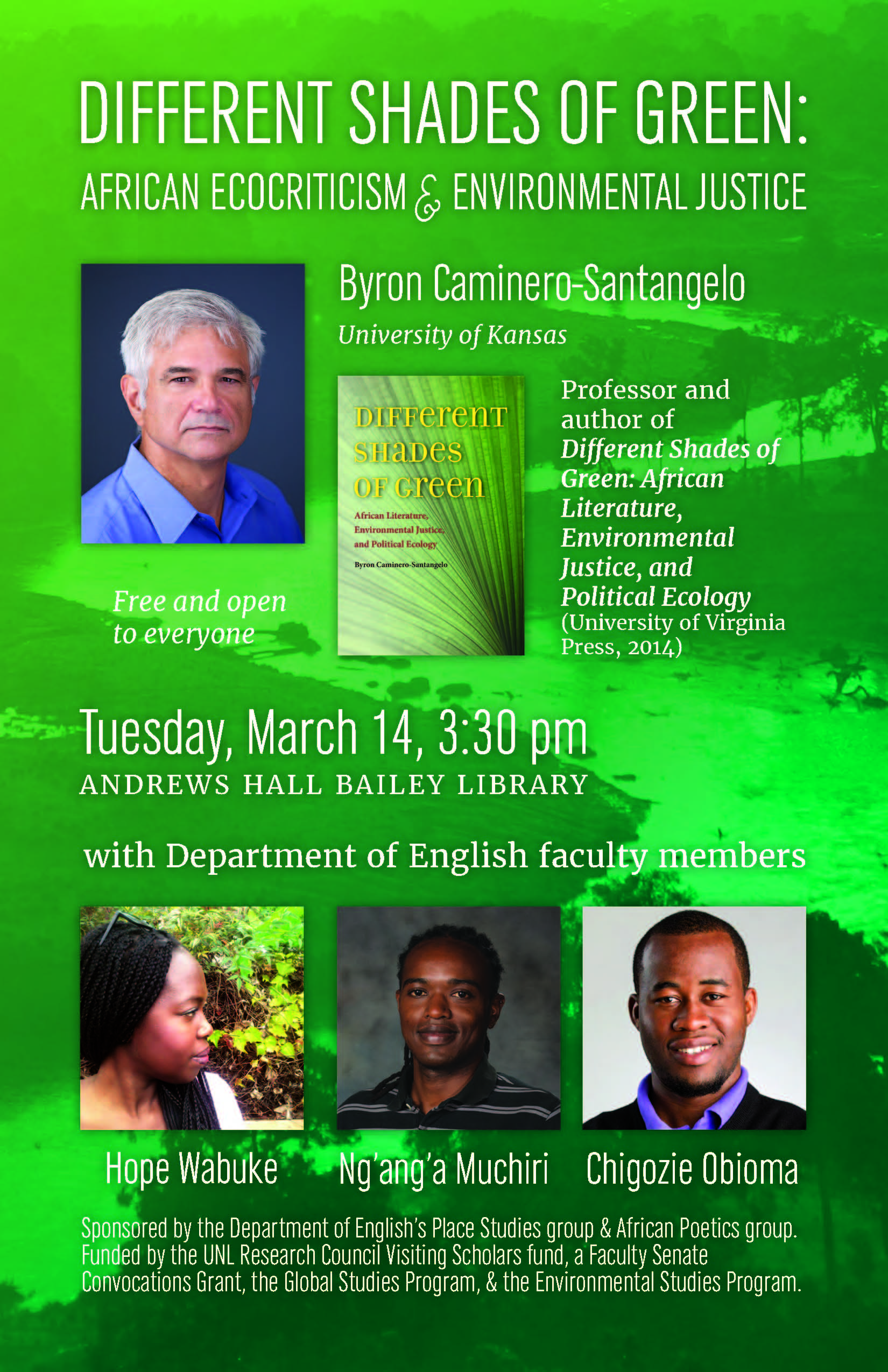 EVENT: Different Shades of Green: African Ecocriticism and Environmental Justice