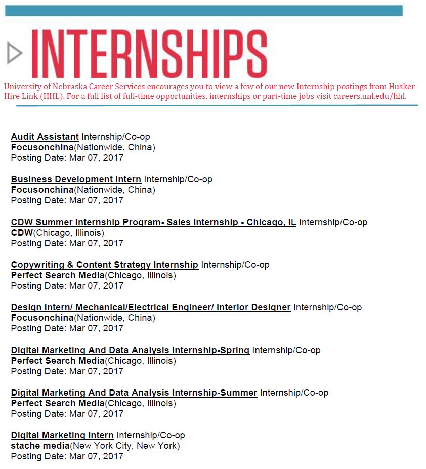 internships