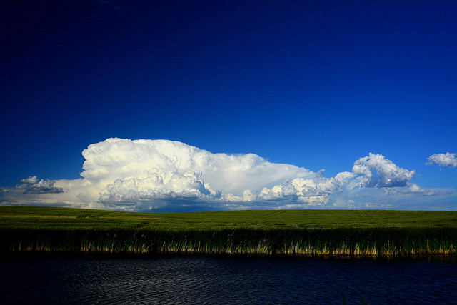 Storm clouds over Northern Barnes County, North Dakota | Rick Bohn, U.S. Fish and Wildlife Service Mountain Prairie Region