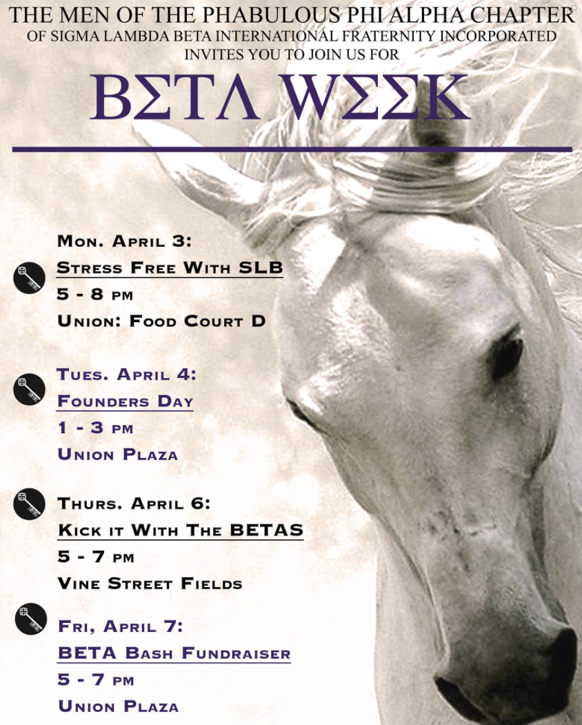 Beta Week Schedule