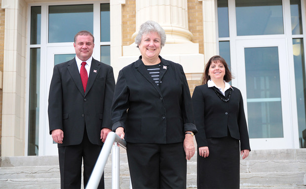 A research team at Nebraska including (from left) Jim Houston, Gwen Nugent and Gina Kunz is studying the use of coaching techniques to enhance classroom instruction. (Courtesy photo)