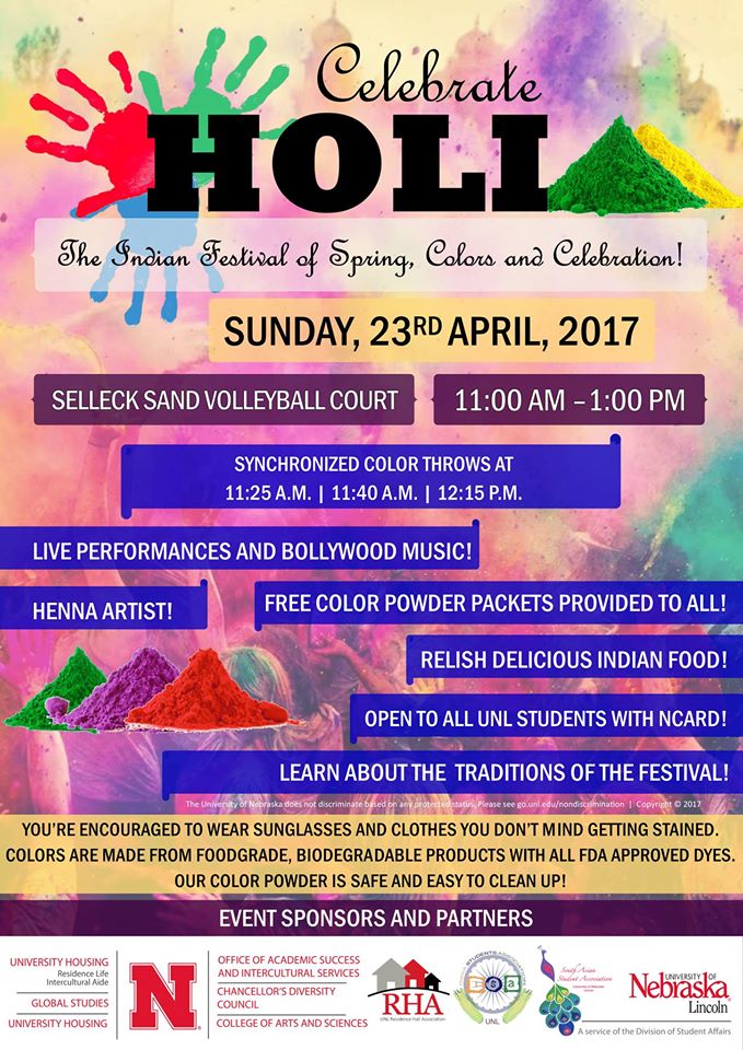 EVENT: HOLI Celebration: The Indian Festival of Spring, Colors and Celebration!