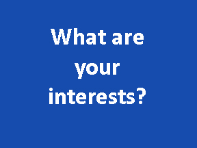 Share your hobby or special interest