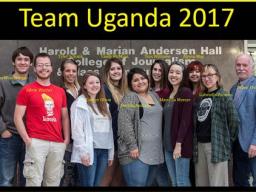 CoJMC students traveling to Uganda as part of the Global Eyewitness News class