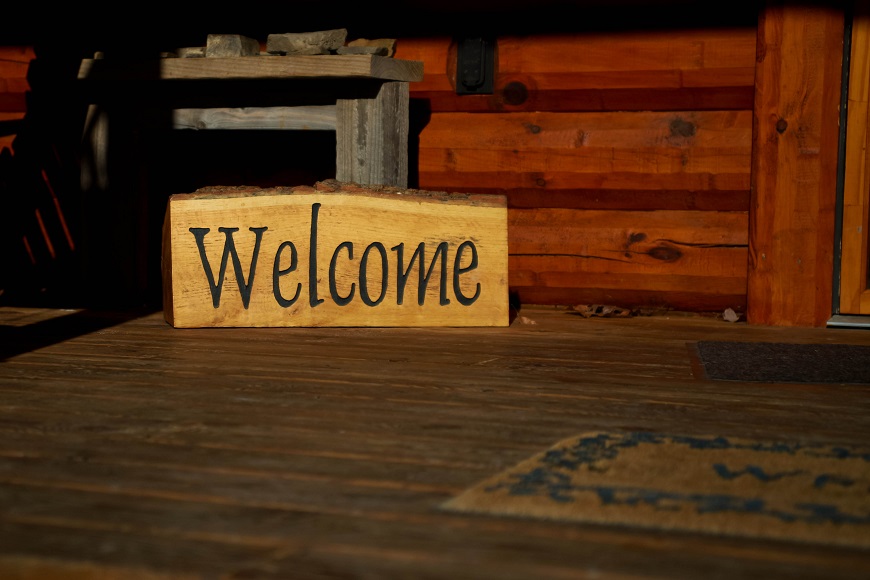 welcome sign