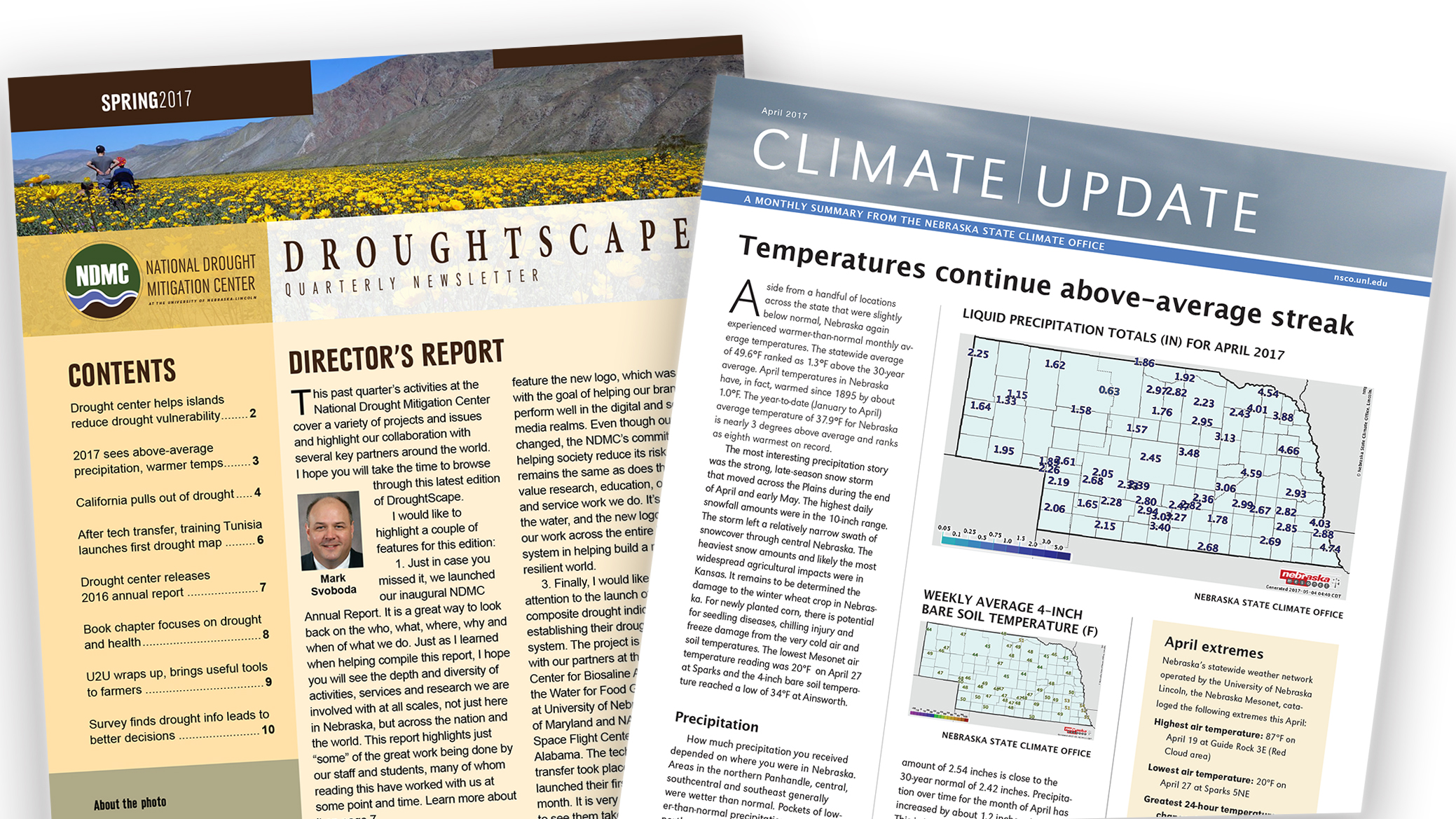 Climate and drought newsletters released.