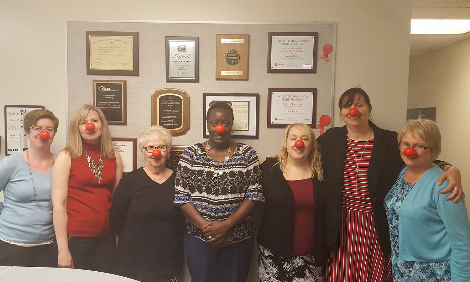 The Red Noses of BSE Staff