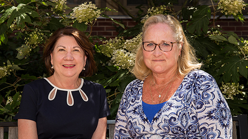 Ramona Schoenrock (L) and Sheree Moser (R) were recently recognized for teaching excellence by the Association for Career and Technical Education (ACTE).