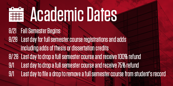 Important Upcoming Academic Dates and Deadlines