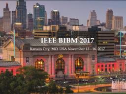 The IEEE BIBM 2017 Conference will be held in Kansas City, MO on November 13-16.