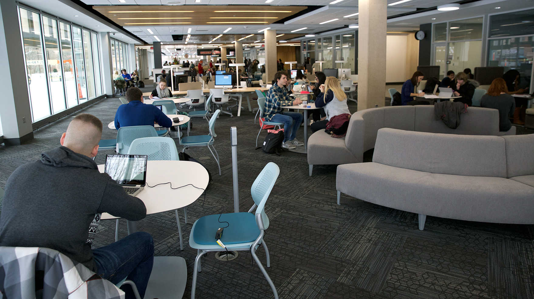 The Adele Coryell Hall Learning Commons are a popular study space on Nebraska's City Campus.