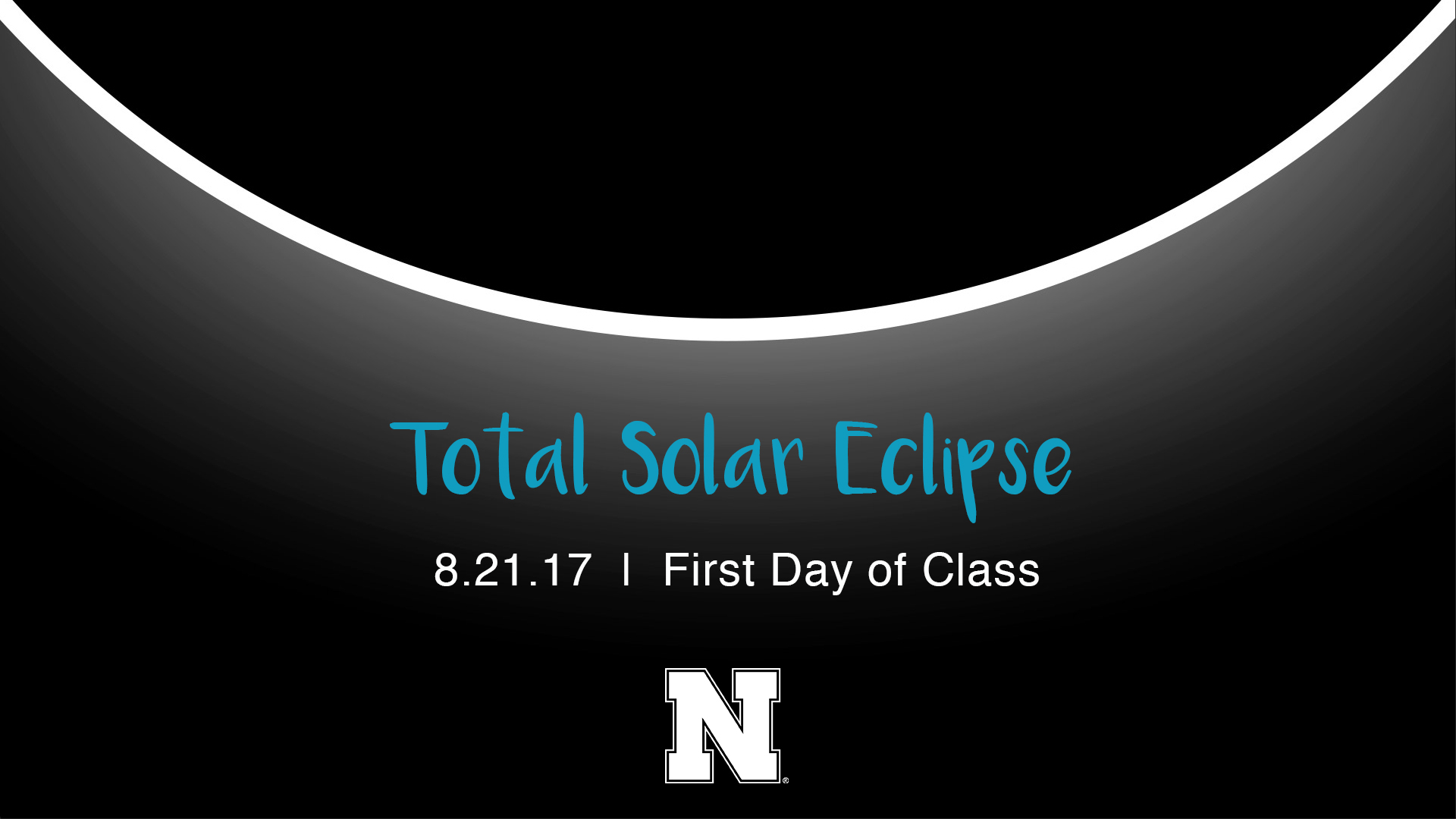 There's a total solar eclipse on the first day of classes.