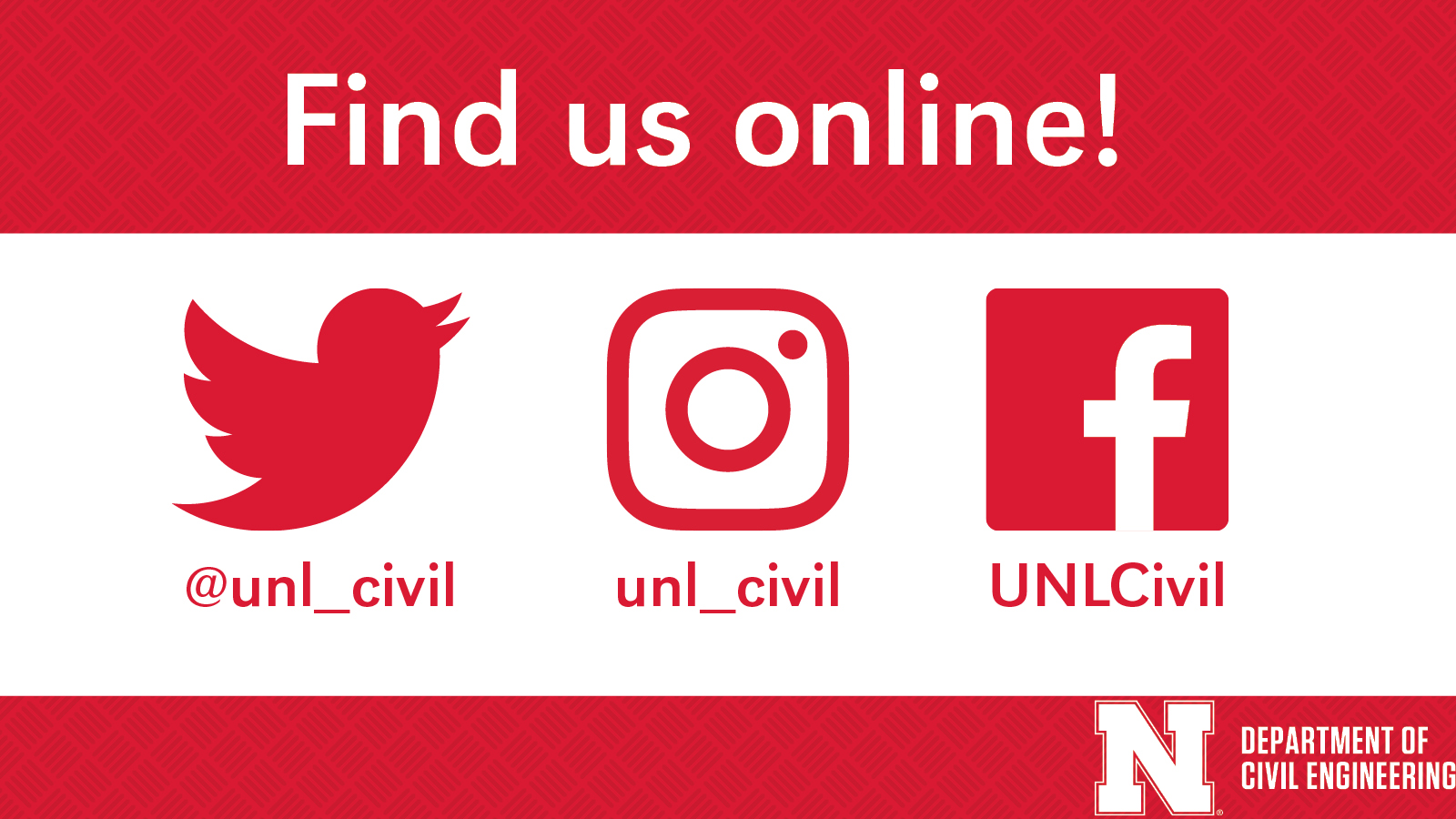 Find us online!