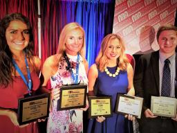 The college took home four awards in the radio division and two in the television division.
