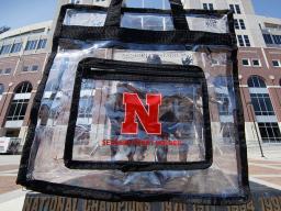 Husker football season-ticket holders received clear bags with their orders. | Craig Chandler, University Communication 