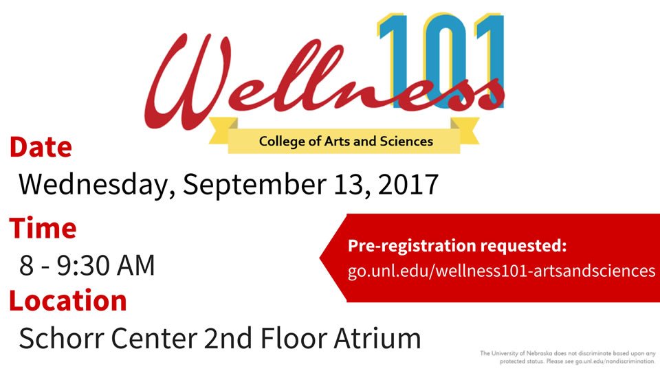 Wellness 101 by the College of Arts and Sciences