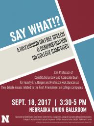 Constitution Day Discussion: Free Speech on College Campuses
