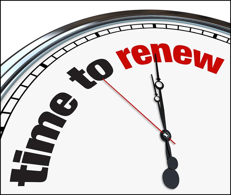 Time to renew!