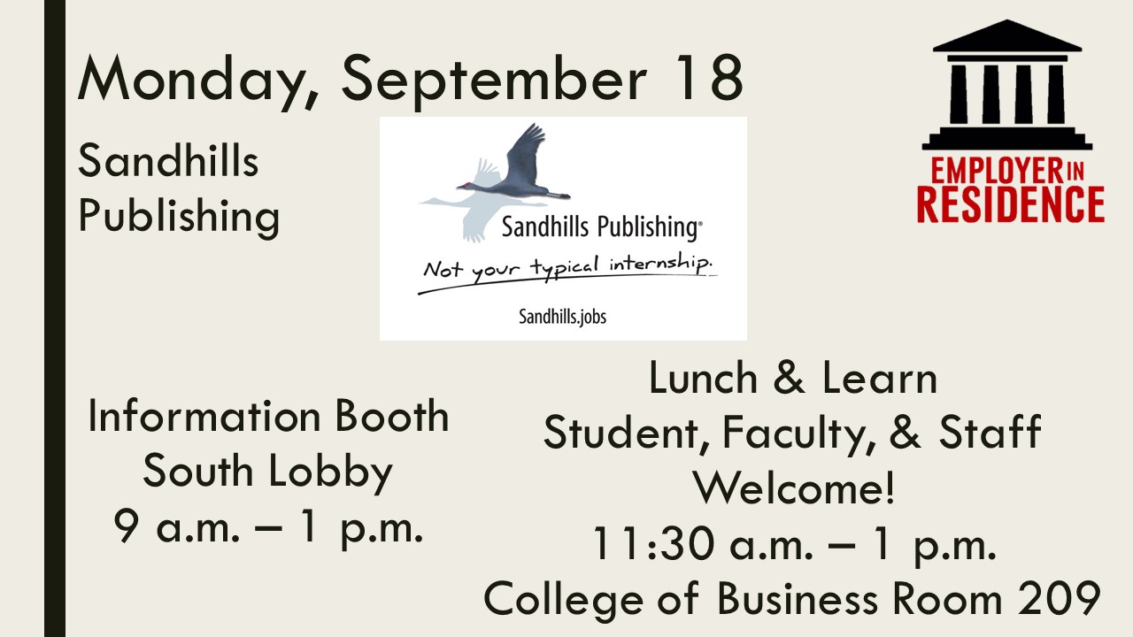 Employer in Residence - Sandhills Publishing