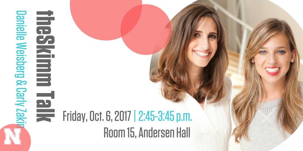 Join us Friday, Oct. 6 from 2:45-3:45 p.m. for a discussion with the founders of theSkimm in Andersen Hall, room 15.
