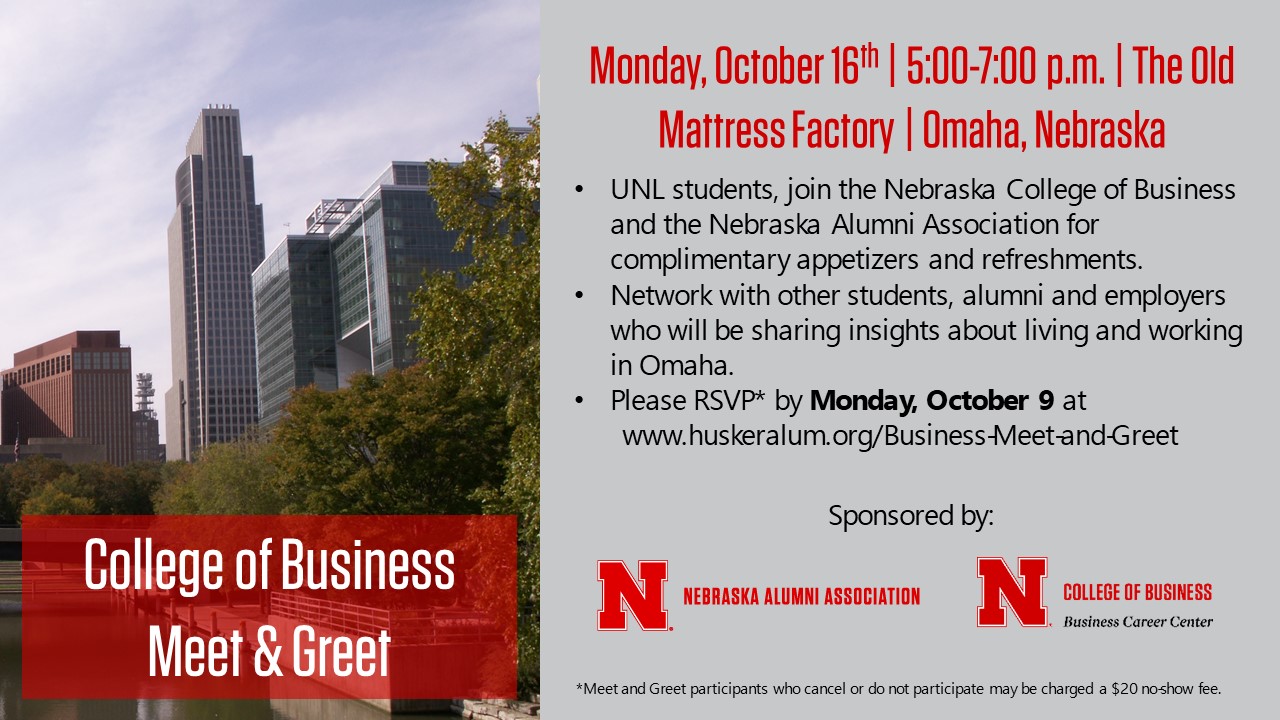 Network with Nebraska alumni