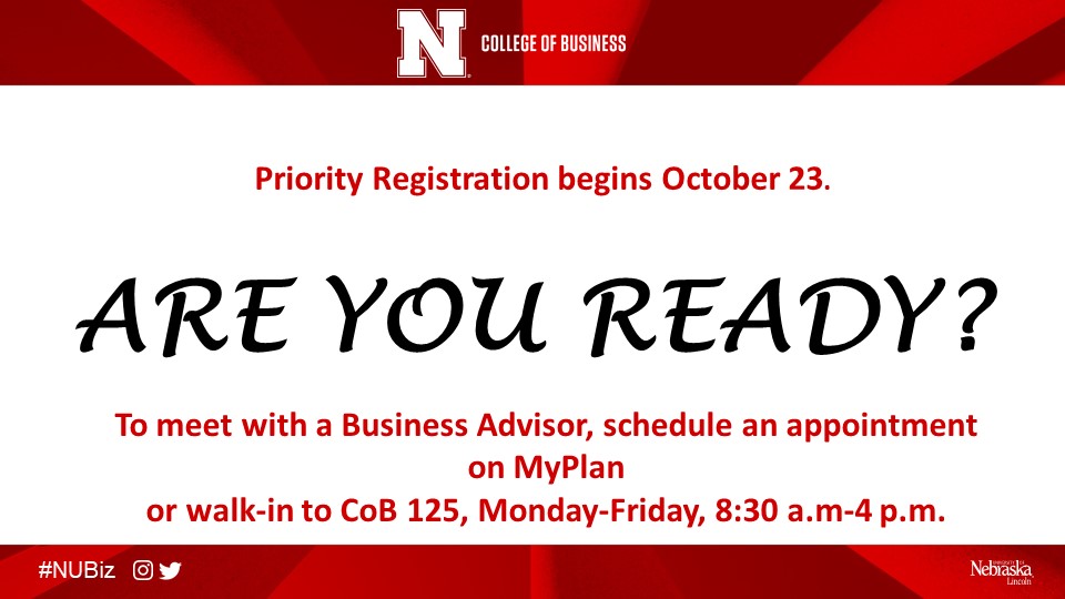 Are you ready for Priority Registration?