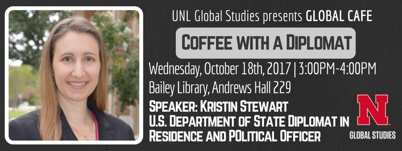 Kristen will talk about career opportunities in Foreign Service including the Pathways Programs, US Department of State Internships and Consular Fellows Program.