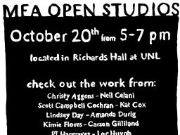 Twenty-four Master of Fine Arts students from the School of Art, Art History & Design wlil open their studios on Oct. 20.