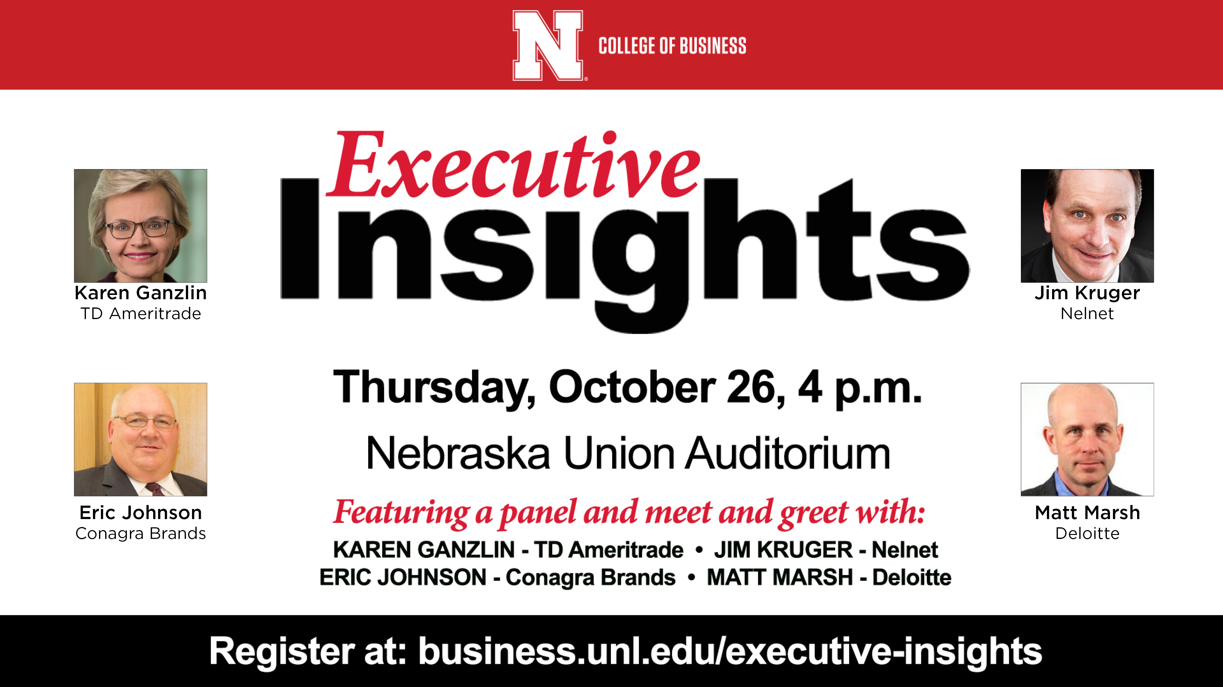 Four Business Leaders to Speak at Executive Insights Panel