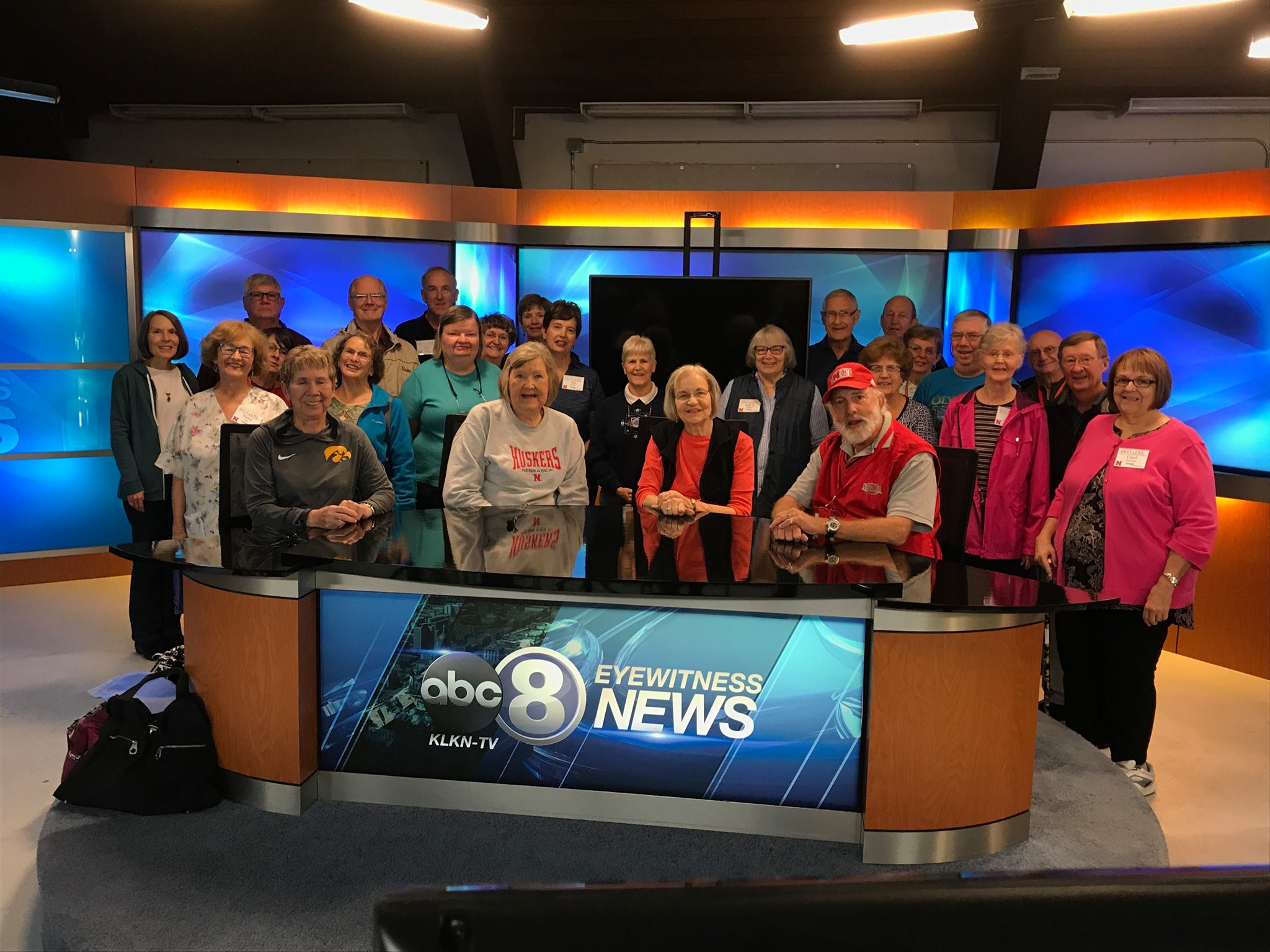 OLLI class visits the Channel 8 TV studio.