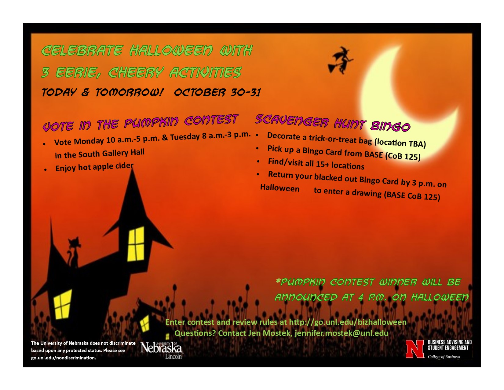 Celebrate Halloween in the College of Business!