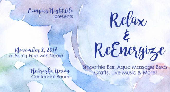Join us for Relax and ReEnergize
