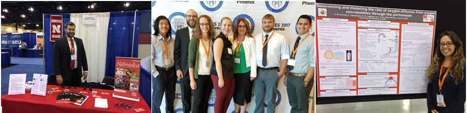 Students from Angie Pannier's and Nicole Iverson's labs attended the annual BMES meeting.