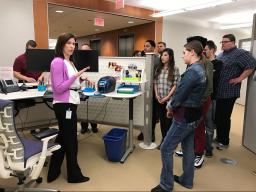 Students get a tour of Assurity at the State of the Practice event in March.