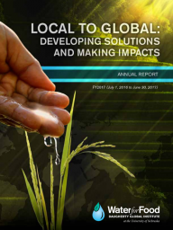 Cover, Daugherty Water for Food Global Institute 2017 Annual Report. 