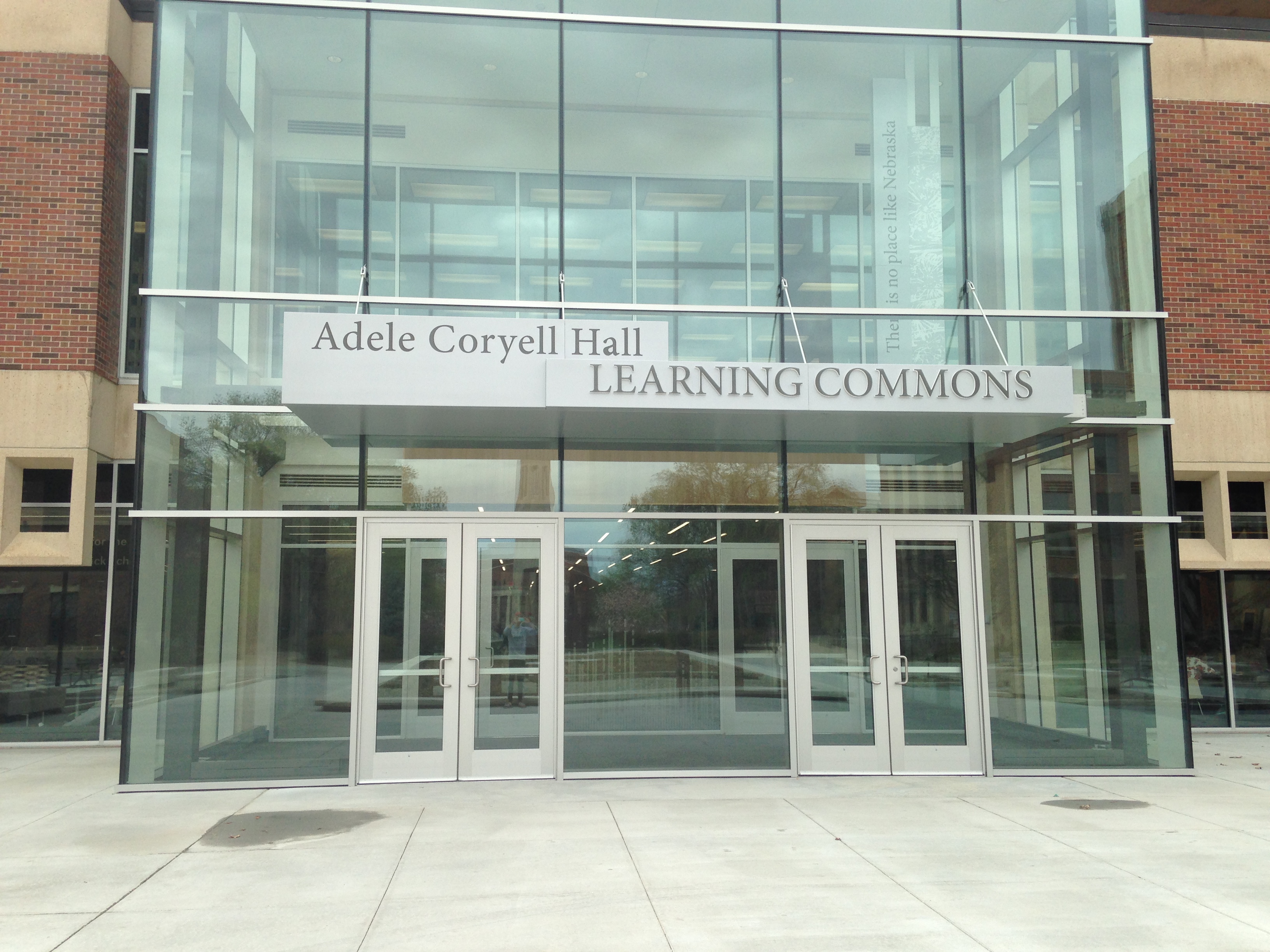 North Entrance of Adele Hall Learning Commons