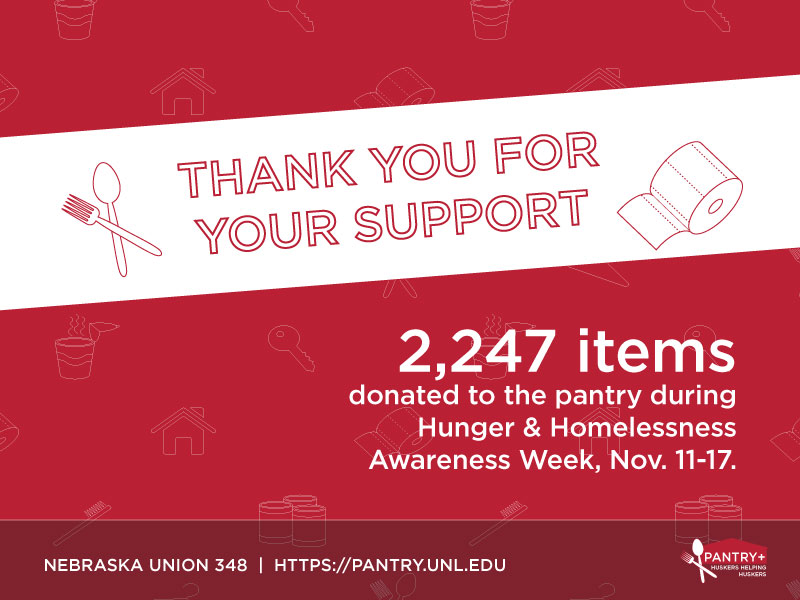 For more information about the pantry, visit http://pantry.unl.edu.