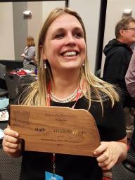 CEHS's Holly Hatton-Bowers received Nebraska Extension's 2017 Innovative New Employee Award.