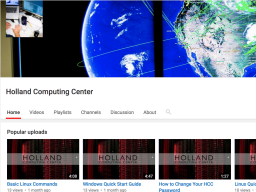 HCC Video tutorials are incorporated in our documentation pages as well as on our YouTube channel.