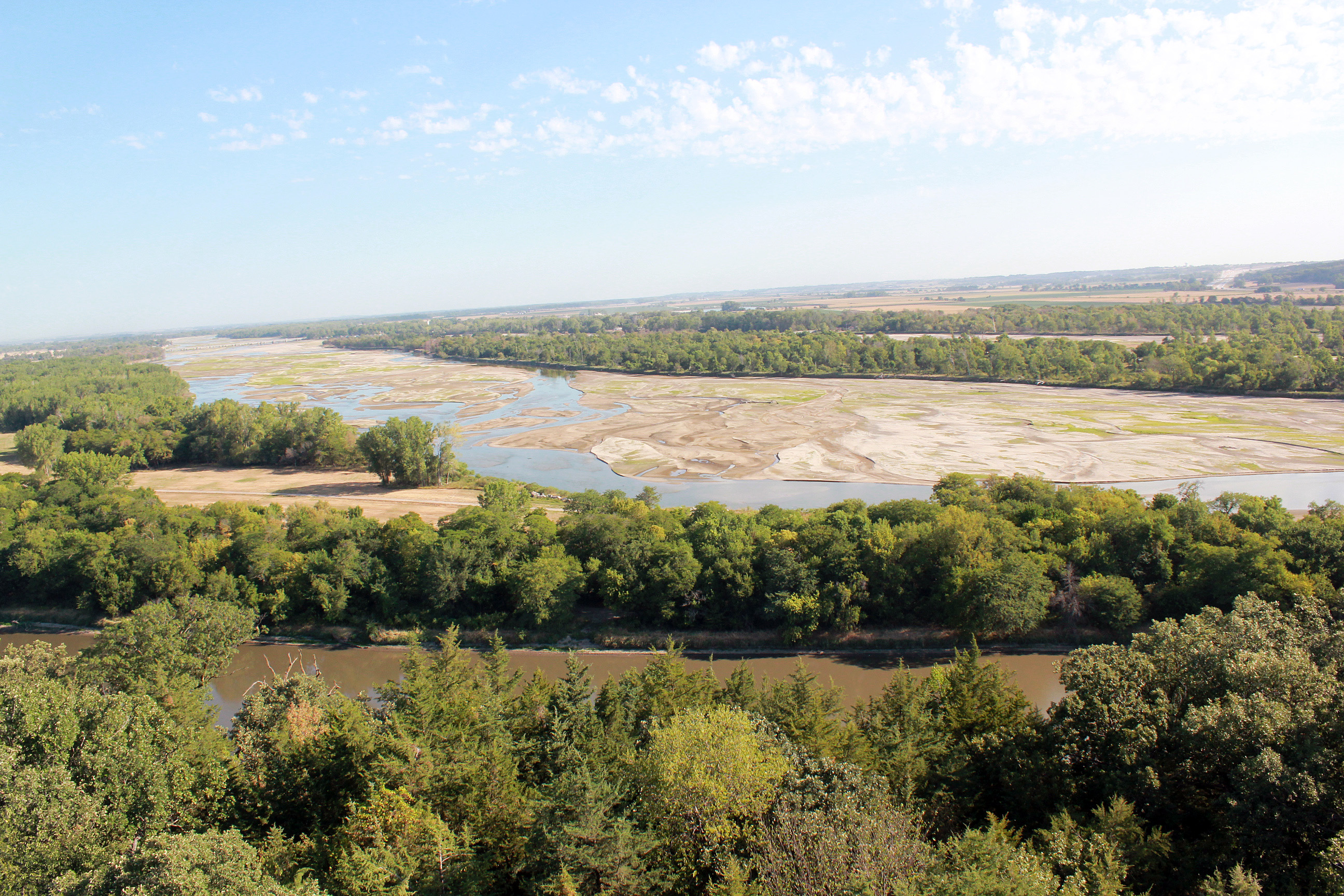 A view of the Platte River during the 2012 drought. | Nicole Wall, National Drought Mitigation Center