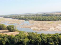 A view of the Platte River during the 2012 drought. | Nicole Wall, National Drought Mitigation Center