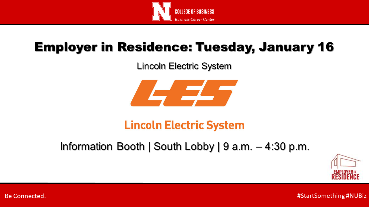 Employer in Residence - Lincoln Electric System