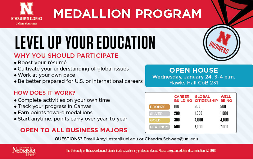 Level up your education with the International Business Medallion Program.