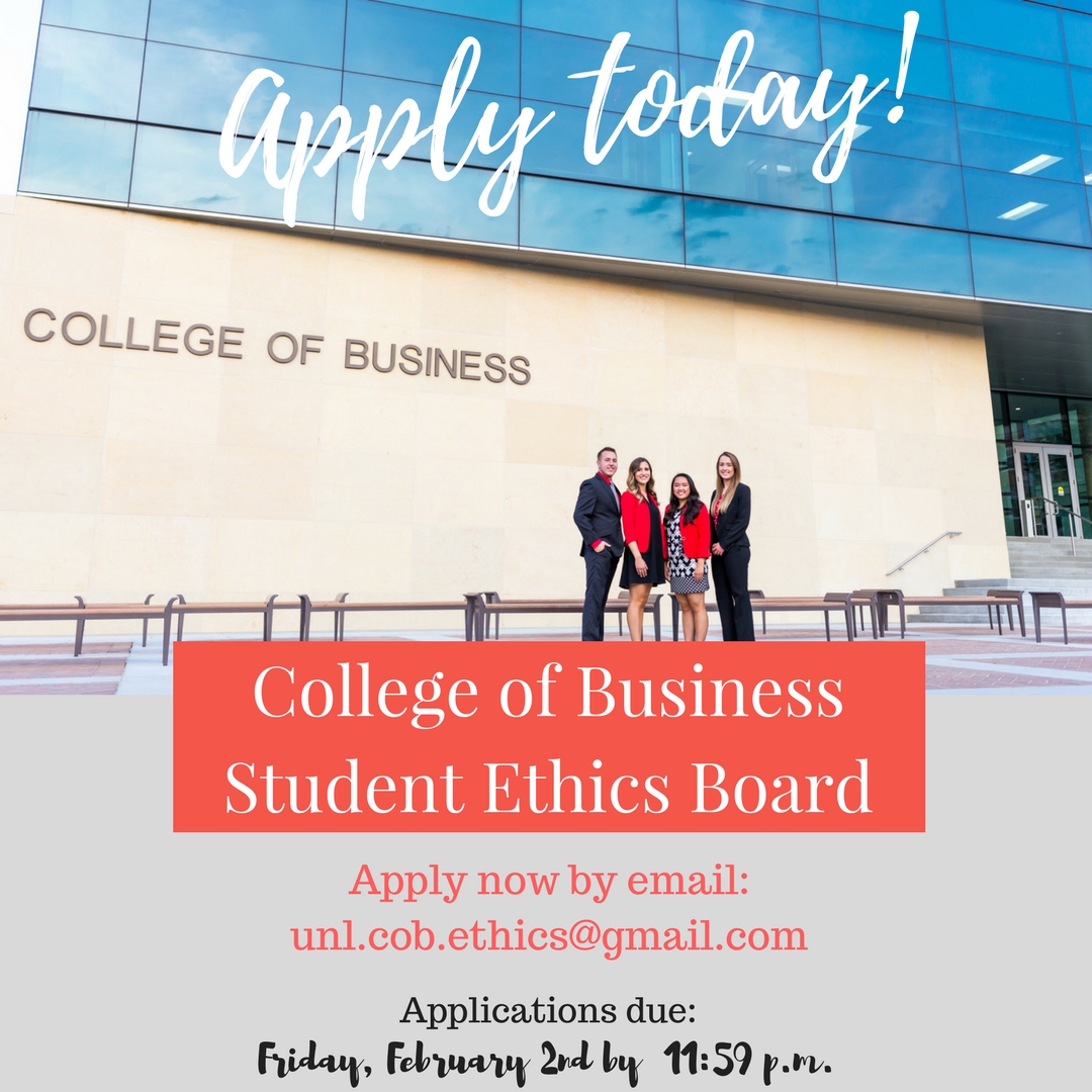 Apply today to join the Student Ethics Board.