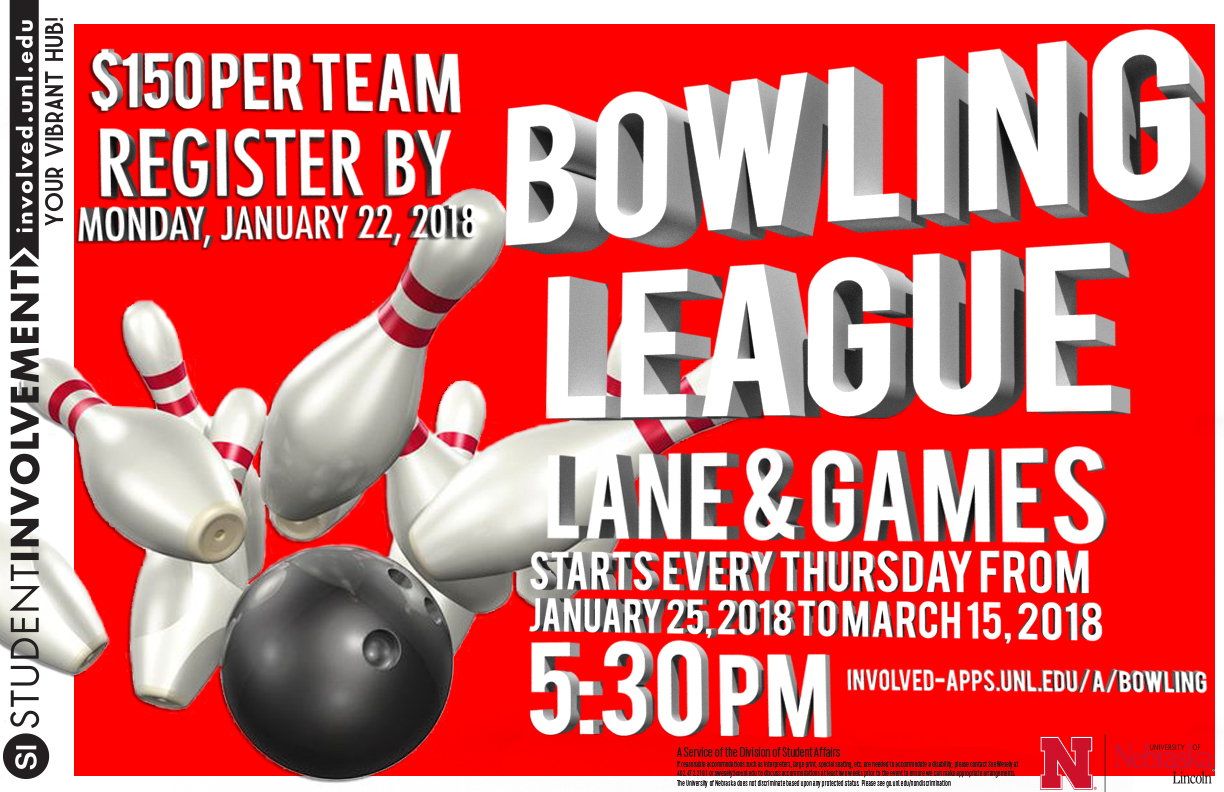 Student Bowling League Info - Spring 2018