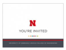 This invitation is one of the many College of Engineering document templates available online.